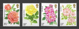 Grande Bretagne roses série de 4 timbres neufs MNH /TE5730b - Imagen 1 de 1