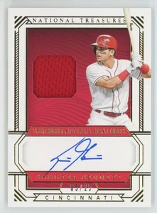 2019 Panini National Treasures Treasured Scooter Gennett Auto Patch /25 Reds - Picture 1 of 2
