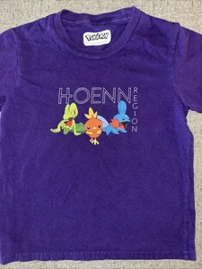 Pokemon Nintendo Cartoon Promo T Shirt Hoenn Region 2020 CHILD SIZE T4-5 *CHILD* - Picture 1 of 6