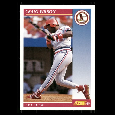 Бейсбольная карточка Крэйга Уилсона No557 1992 Score St. Louis Cardinals MLB - Изображение 1 из 3