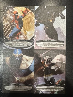 Marvel Masterpieces Canvas Gallery 2020 4 (de 10) lote de juego de cartas insertadas, #91-100 Foto 1 de 4