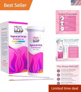 50 Tiras de pH Femenino para la Salud Vaginal - Resultados Rápidos y Fácil Uso - Imagen 1 de 11