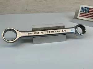 PROTO 1131, 3/4in. X 5/8in. Short 12pt SAE Box End Wrench, USA - Picture 1 of 7