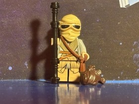 LEGO Rey Dark Tan Tied Robe Minifigure Star Wars 75105 75192 75099 sw0677 c8
