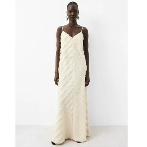Langes Trägerkleid mit Volantbesatz von H&M.   Neu mit Etikett. Gr. XS. - Bild 1 von 12