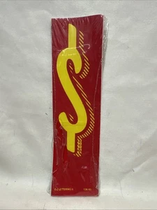 EZ Line Decalcomanie in Vinile per Auto Insegna Dollaro Rosso e Giallo $ - Foto 1 di 2