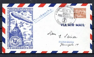 1954 GERMANY BERLIN Air Postal Stationary Cover - Picture 1 of 1