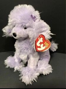 Ty Demure Púrpura Caniche Perro Gorro Bebé 2003 con Etiquetas Usado en Excelente Condición Envío Gratuito - Imagen 1 de 6