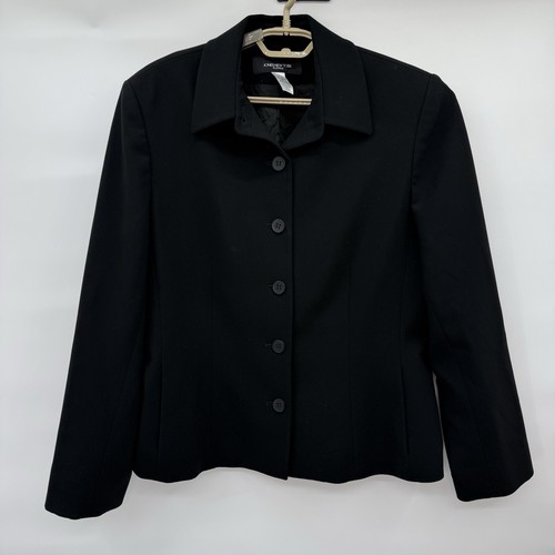 VETEMENTS Giacca blazer Jones New York donna 14 tinta unita nero carriera lavoro ufficio bottoni