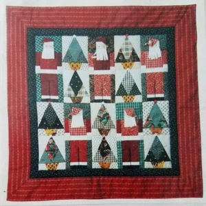 Osage County Quilt Factory RAGGEDY SANTA 31x31" Quiltmuster 1991 - Bild 1 von 4