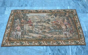Vintage Tapestry Pictorial Large French Tapestry Home Decor Tapestry,4x7ft - Picture 1 of 13