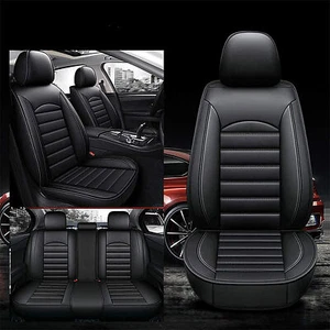 All Black 5-piece Set, Premium Car Seat Cover, Ultra Comfort, Easy To Install - Picture 1 of 8