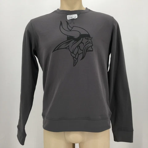 Minnesota Vikings Sweatshirt Mens S Gray Twin Cities Orthopedics Long Sleeves Cover