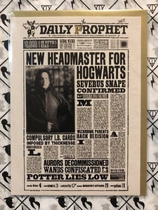 Harry Potter MinaLima linsenförmige Notizkarte neuer Schulleiter für Hogwarts Snape - Bild 1 von 2