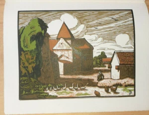 VIENNE 86 BOIS EN COULEURS DE JEHAN BERJONNEAU VILLESALEM 1932 - Picture 1 of 1