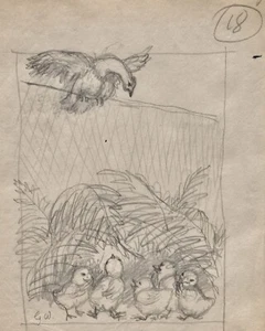 GARTH WILLIAMS~ORIGINAL BOOK ILLUSTRATION #16~FLOSSIE AND BOSSIE - Picture 1 of 3