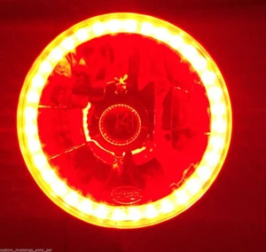 Red Halo Headlamp Mustang 1964 1965 1966 64 65 66 Shelby GT 350 200 260 289 HiPo - Picture 1 of 1