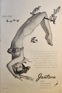 Fajas Jantzen 1947 anuncio vintage que puedes doblar - Imagen 1 de 1