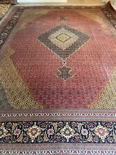 13.4x9.8 HANDMADE   RUG  MASTERPIECE ONE OF THE KIND WOOL AND SILK