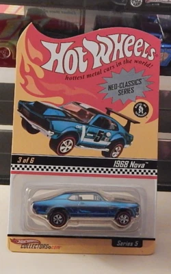 1968 Nova Chevy Muscle Car Hot Wheels Collectors Neo-Classics Red Line Club - Image 1 of 4