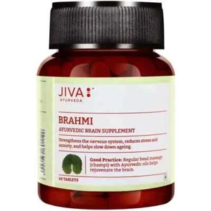 JIVA Brahmi Tablets (60tab) Ayurvedic Brain Supplement, Improves Memory - Picture 1 of 4
