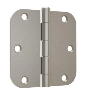 "Bisagra de puerta interior de radio de níquel satinado Gatehouse radio de 3,5" 5/8"" #0207144" Foto 1 de 3