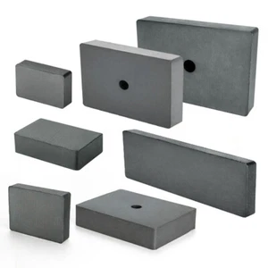 1PC Magnet Ferrite 9 Sizes Permanent Square Black Block Magnets Force - Picture 1 of 19