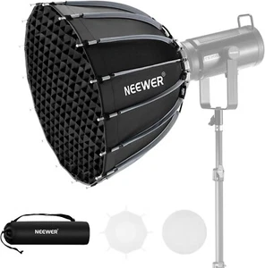 Neewer 22inch/55cm Parabolic Softbox Quick Set up Quick Folding, with Diffusers - Picture 1 of 8