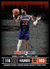 2023-24 Hoops Road to the Finals Round 2 #26 Deandre Ayton 798/999 Phoenix Suns