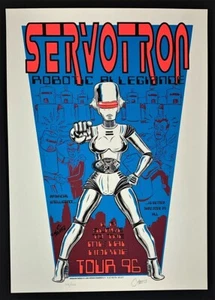Sevotron Tour 96 POSTER Robotic Ai Legiance Silkscreen Signed C Martin Numbered - Picture 1 of 3