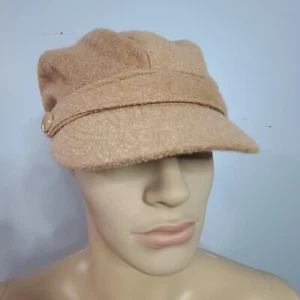 Nine West Woman's Beige Taupe Fashion Baseball Hat Cap Lined Elastic Fitted - Picture 1 of 5