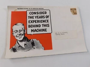 1921 McCORMICK DEERING #60 COMBINE HARVESTER THRESHER SALES BROCHURE FOLDOUT VG - Picture 1 of 8