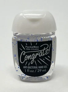 1 BATH & BODY WORKS CONGRATS PINA COLADA POCKETBAC ANTI BACTERIAL HAND GEL RARE - Picture 1 of 4