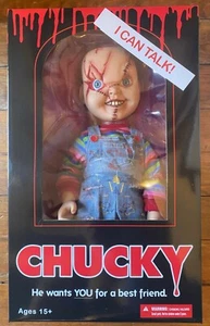 Chucky Action Figure 15" Childs Play Talking Scarred Chucky Mezco -Needs Battery - Picture 1 of 4