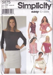 Simplicity Sewing Pattern 5875 Misses Easy to Sew Tops Size 4-10 - Bild 1 von 2