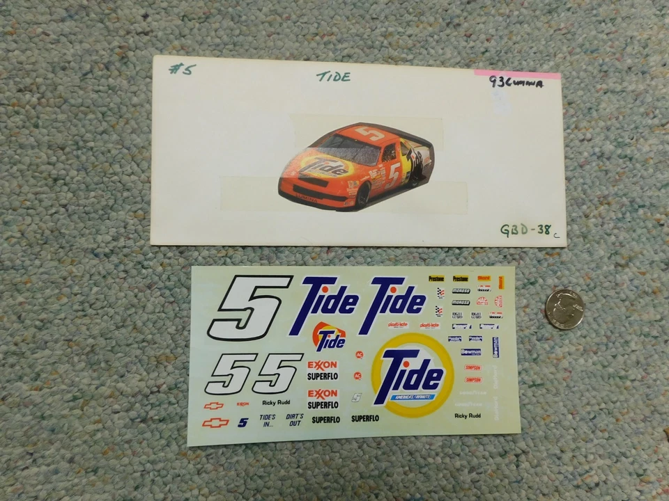 Delta decals 1/24 1/25 #5 Tide Ricky Rudd  Lumina K47 - Image 1 of 1