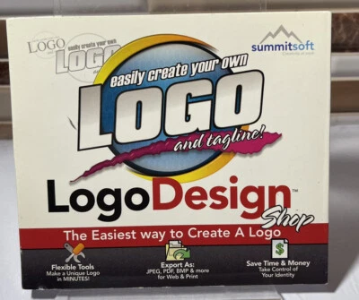 Easily Create Your Own Logo&Tagline-Windows ME/2000/XP/Vista,831666886444 SEALED - Image 1 of 2