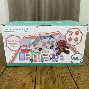 Kit médico Imagination Doctor juego de rol con juguete ambulancia y oso de peluche -J10 - Imagen 1 de 11