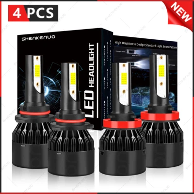 For Cadillac STS 2005-2011 6X LED Headlight High Low Beam Bulbs Combo 6000K - Image 1 of 4