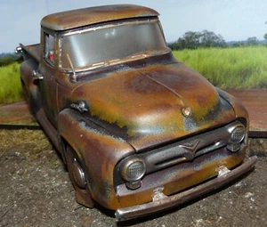 1:18 (DS 52 - A)  Unrestored , well used , Abandoned 1956 Ford pickup truck - Picture 1 of 10