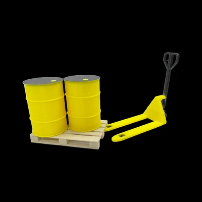 Pallet Jack Set- Diorama - Model Car - Mechanic - Diecast- 1/12 1/18 1/24