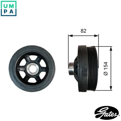 BELT PULLEY CRANKSHAFT TVD1139 FOR MERCEDES-BENZ R-CLASS CLK/Convertible VITO - Image 1 of 4