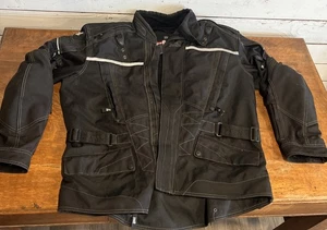 Tour Master Transition Motorcycle Jacket XL Removable Liner Black - Foto 1 di 9
