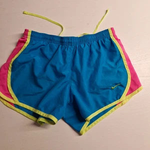 NIKE Sporthose Shorts kurze Hose blau/bunt Gr. S/M (S steht drin!) - Bild 1 von 4