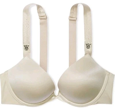 Victoria Secret 38DDD BOMBSHELL Sujetador con correa brillante Sujetador de inmersión ¡Añade 2 tazas! Foto 1 de 4