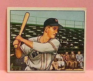 Tarjeta de béisbol 1950 Bowman #221 Don Mueller novato New York Giants - En muy buena condición - Imagen 1 de 2