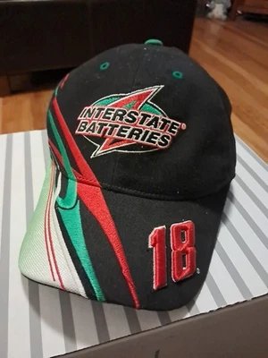 Sombrero de carreras de baterías interestatales NASCAR Bobby Labonte 18 Chase auténtico de colección  Foto 1 de 4