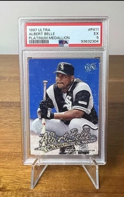 Albert Belle PSA 5 Platinum Medallion SSP/100 1997 Fleer Ultra Foto 1 de 4