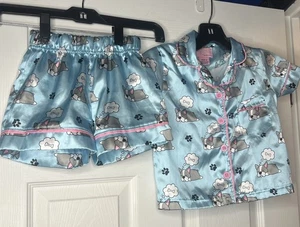 Free Style Revolution Kids Pajama Set Size 5 Button Up Shirt And Shorts Dog READ - Picture 1 of 11