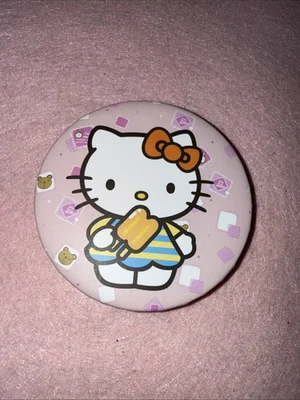 Hello Kitty Sanrio Compact Mirror- Eating Ice Cream - Image 1 of 4